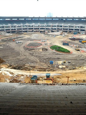 obras no estádio Maracanã (Foto: Ag. Estado)