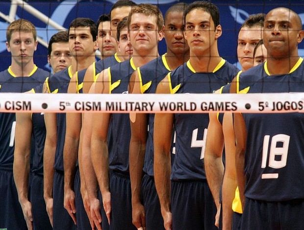 Brasil vence o Irã na semifinal do vôlei masculino nos Jogos Mundiais Militares (Foto: Divulgação)