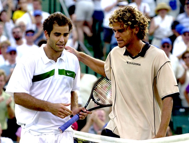 Gustavo Kuerten tênis Guga Pete Sampras Miami 2000 (Foto: agência Getty Images)