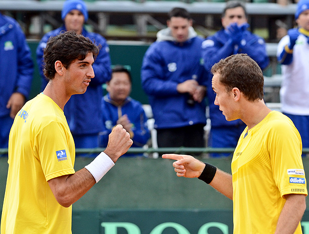 Tênis bruno soares thomaz bellucci copa davis (Foto: Marcelo Ruschel / Vipcomm)