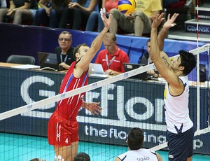 vôlei bloqueio russia vissotto brasil liga mundial (Foto: divulgação / FIVB)