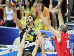 Vôlei GIBA brasil eua liga mundial (Foto: divulgação / FIVB)