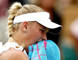 Caroline Wozniacki tênis Wimbledon oitavas (Foto: Reuters)