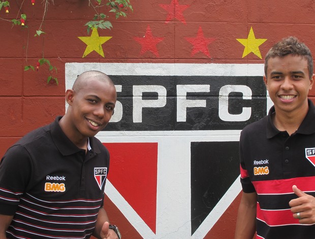 Wellington e Luiz Eduardo no São Paulo (Foto: Marcelo Prado / GLOBOESPORTE.COM)