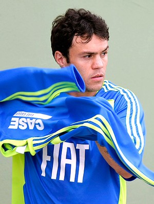 Kléber no treino do Palmeiras (Foto: Ag. Estado)