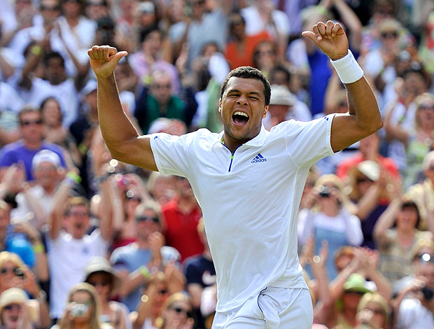 Jo-Wilfried Tsonga tênis Wimbledon quartas (Foto: Reuters)