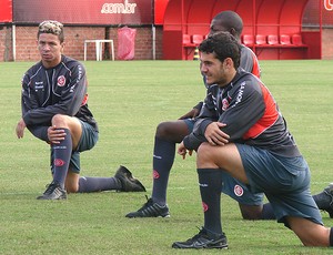 Siloé no treino do Internacional (Foto: Alexandre Alliatti / Globoesporte.com)