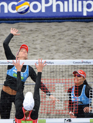 Juliana e Larissa - Vôlei de Praia (Foto: Divulgação/FIVB)