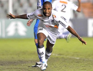 Borges comemora gol do Santos (Foto: Ricardo Saibun / Site Oficial do Santos)