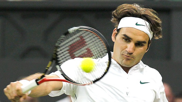 tênis roger federer x Adrian Mannarino  (Foto: AP)