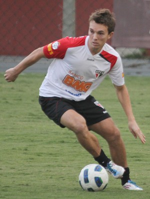 Dagoberto em treino do São Paulo (Foto: Luiz Pires / VIPCOMM)