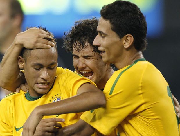 Neymar Ganso Pato Brasil x EUA (Foto: Getty Images)