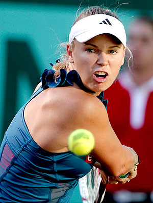 Caroline Wozniacki tênis Roland Garros 1r (Foto: EFE)