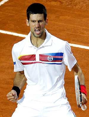 Djokovic na final em Roma contra Nadal (Foto: Reuters)