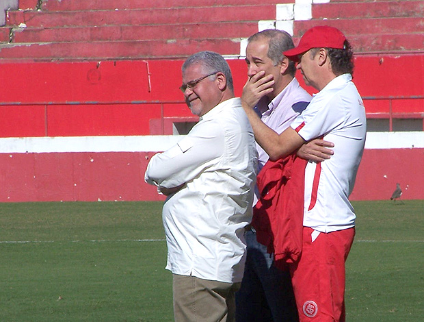 Falcao Giovanni Luigi Roberto Siegmann treino Internacional (Foto: Alexandre Alliatti / Globoesporte.com)