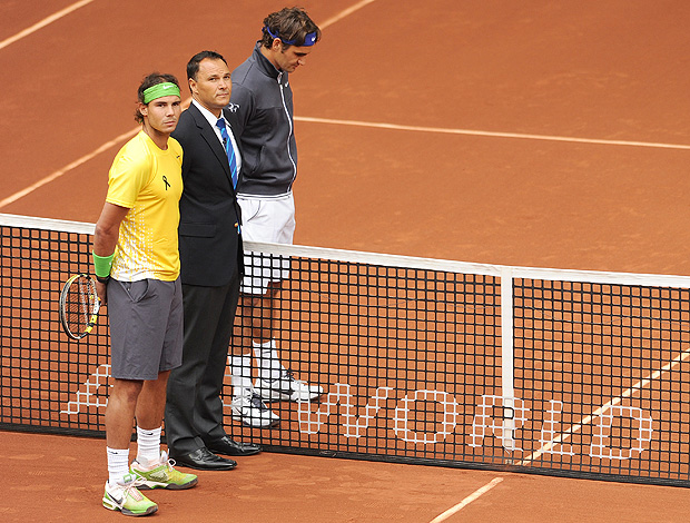 Rafael Nadal tênis Roger Federer Madri minuto de silêncio semifinais (Foto: Getty Images)